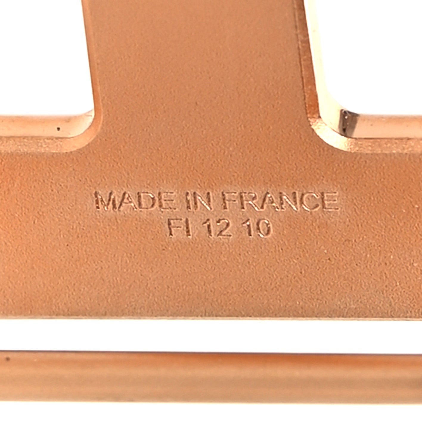 Hermes Epsom Swift 32mm H Belt 90 Etoupe Gold 4 of 8