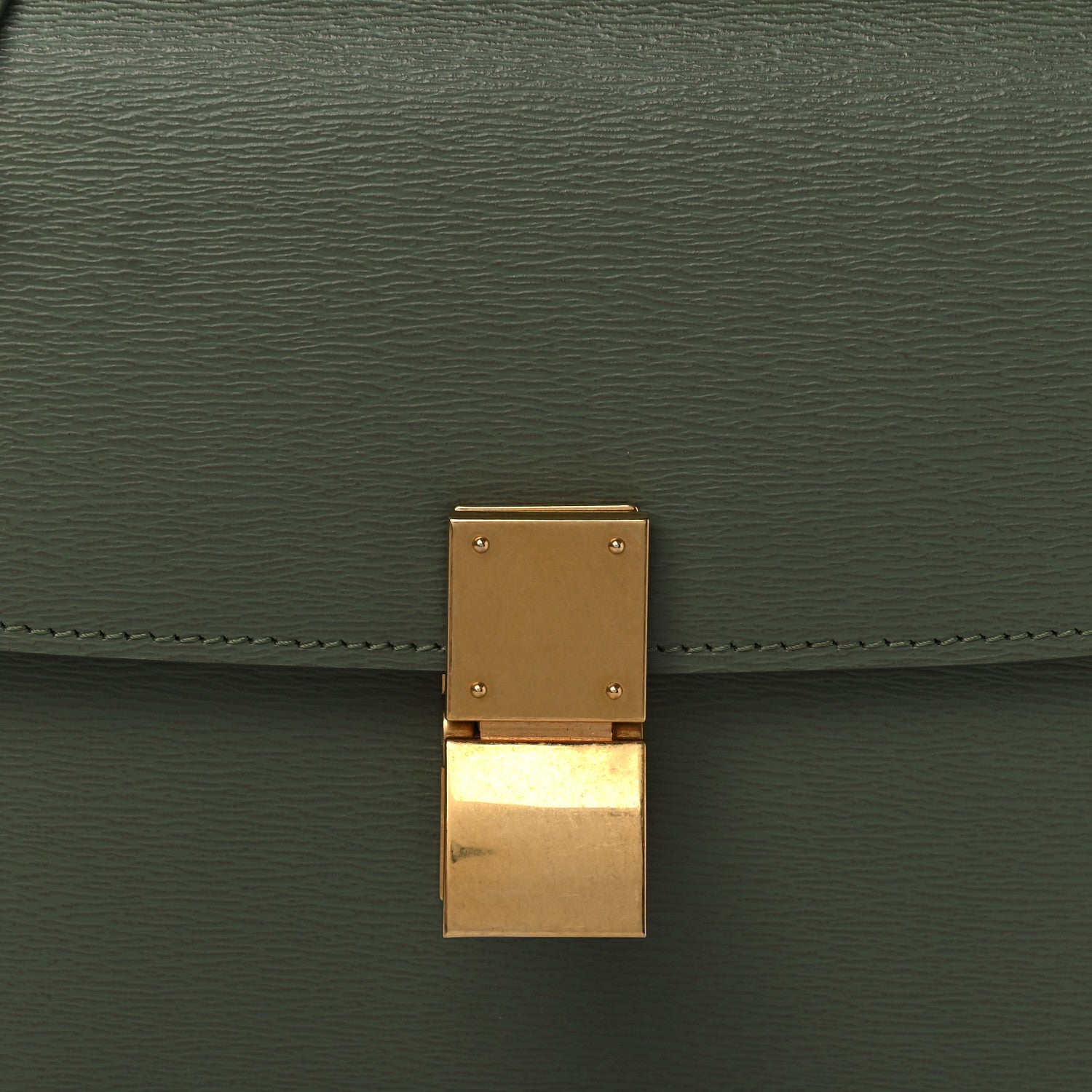 Celine Liege Calfskin Teen Classic Box Flap Bag Light Khaki 7 of 9