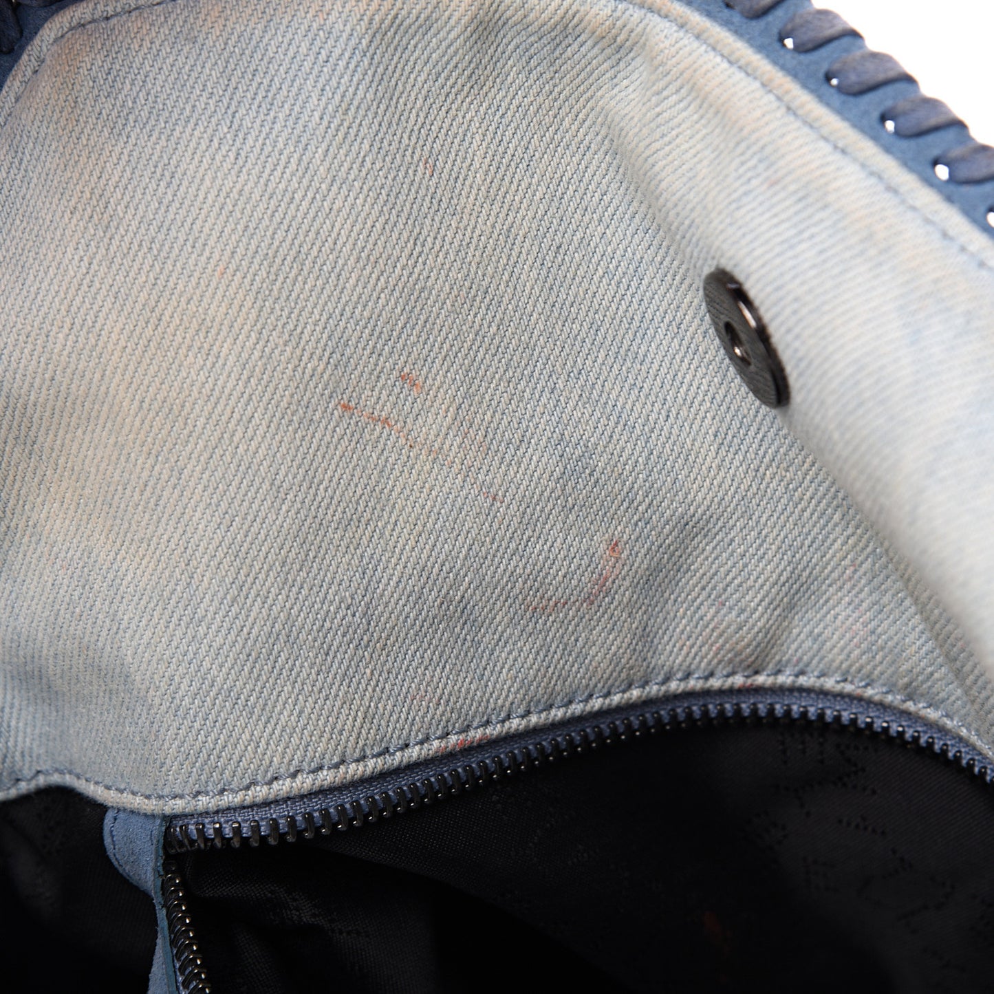 Denim Poppy Small Falabella Tote Blue
