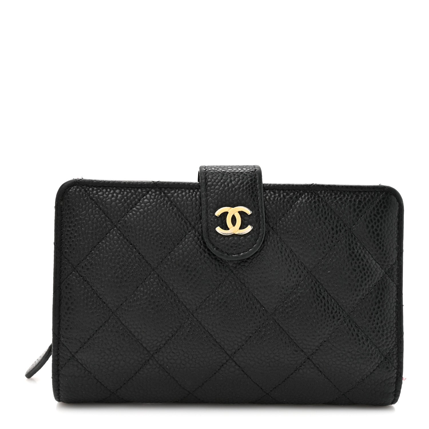 Chanel Caviar Quilted Zipped Pocket Wallet Black 1 of 10