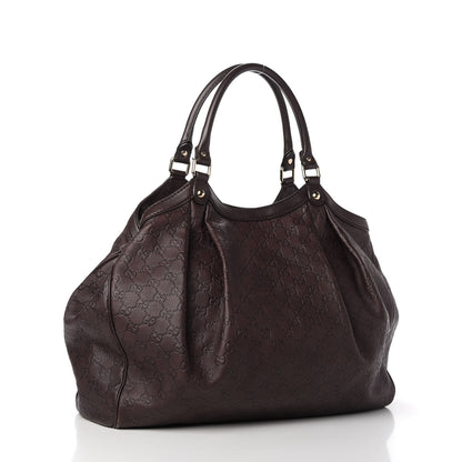 Gucci Guccissima Signature Large Sukey Tote Chocolate 3 of 10