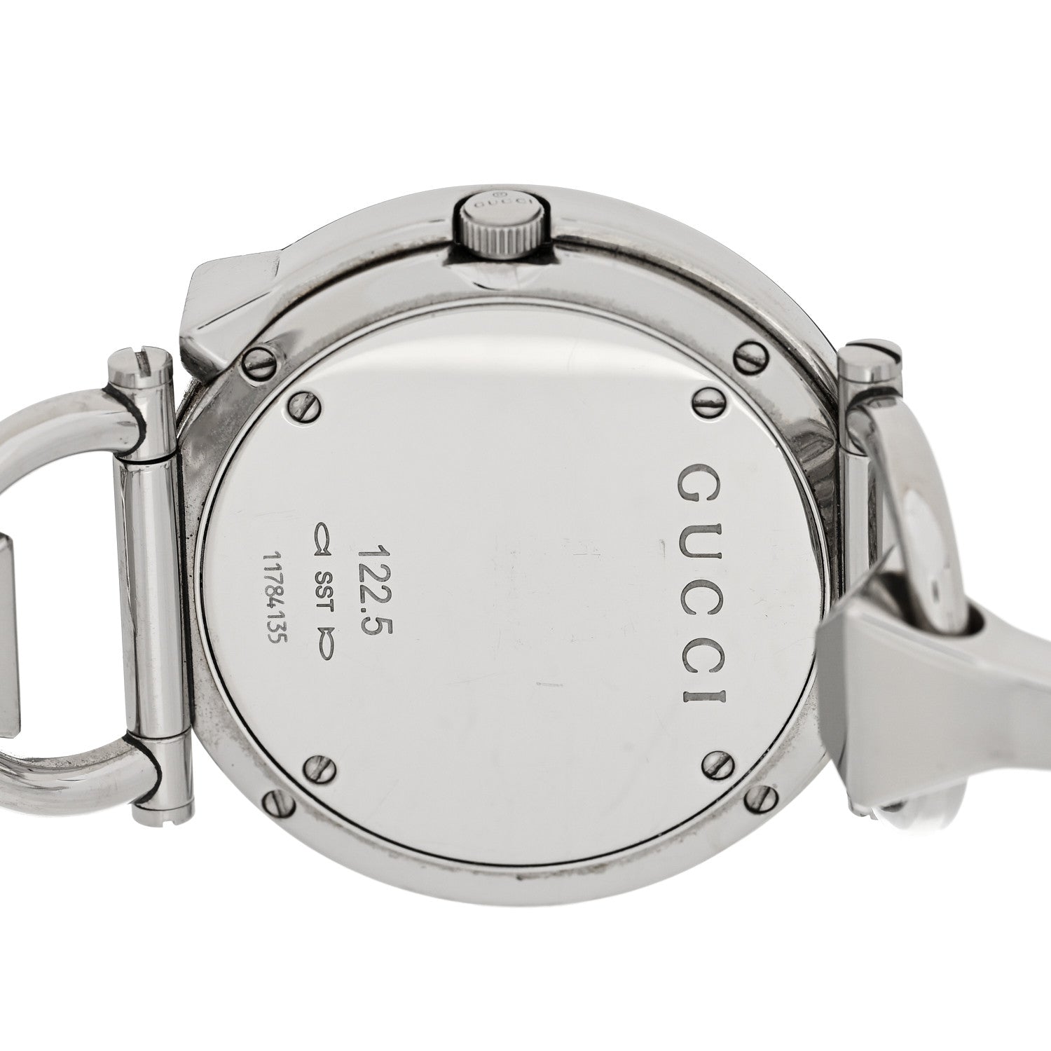 Gucci Stainless Steel Diamond Mother of Pearl 35mm Chiodo Quartz Watch 4 of 5