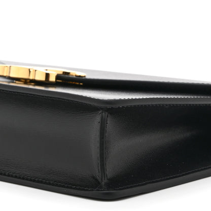 Celine Shiny Calfskin Triomphe Margo Wallet on Chain Black 10 of 10