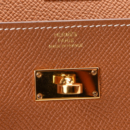 Hermes Epsom Kelly Wallet To Go Gold 7 of 8