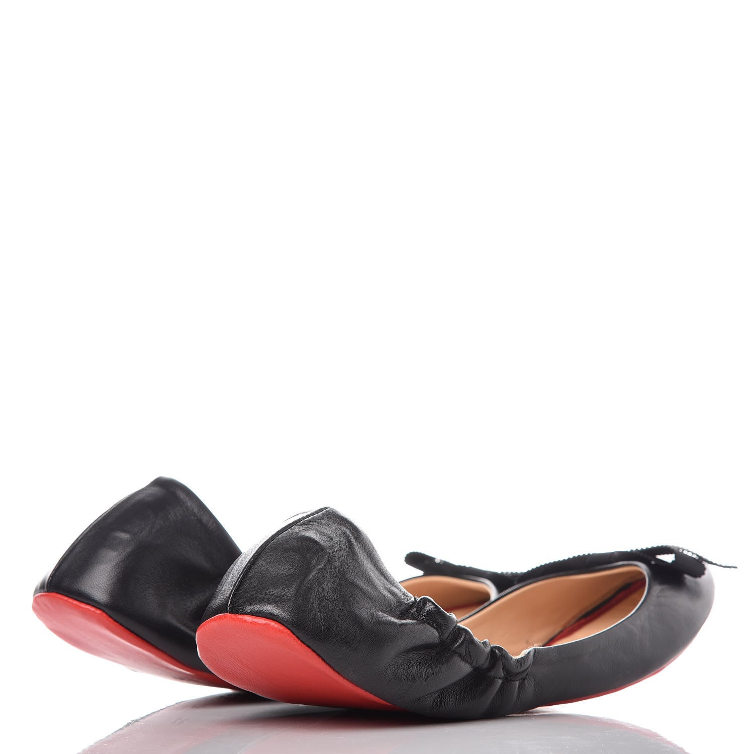 Christian Louboutin Nappa Air Loubi Ballet Flats 37 Black 4 of 10