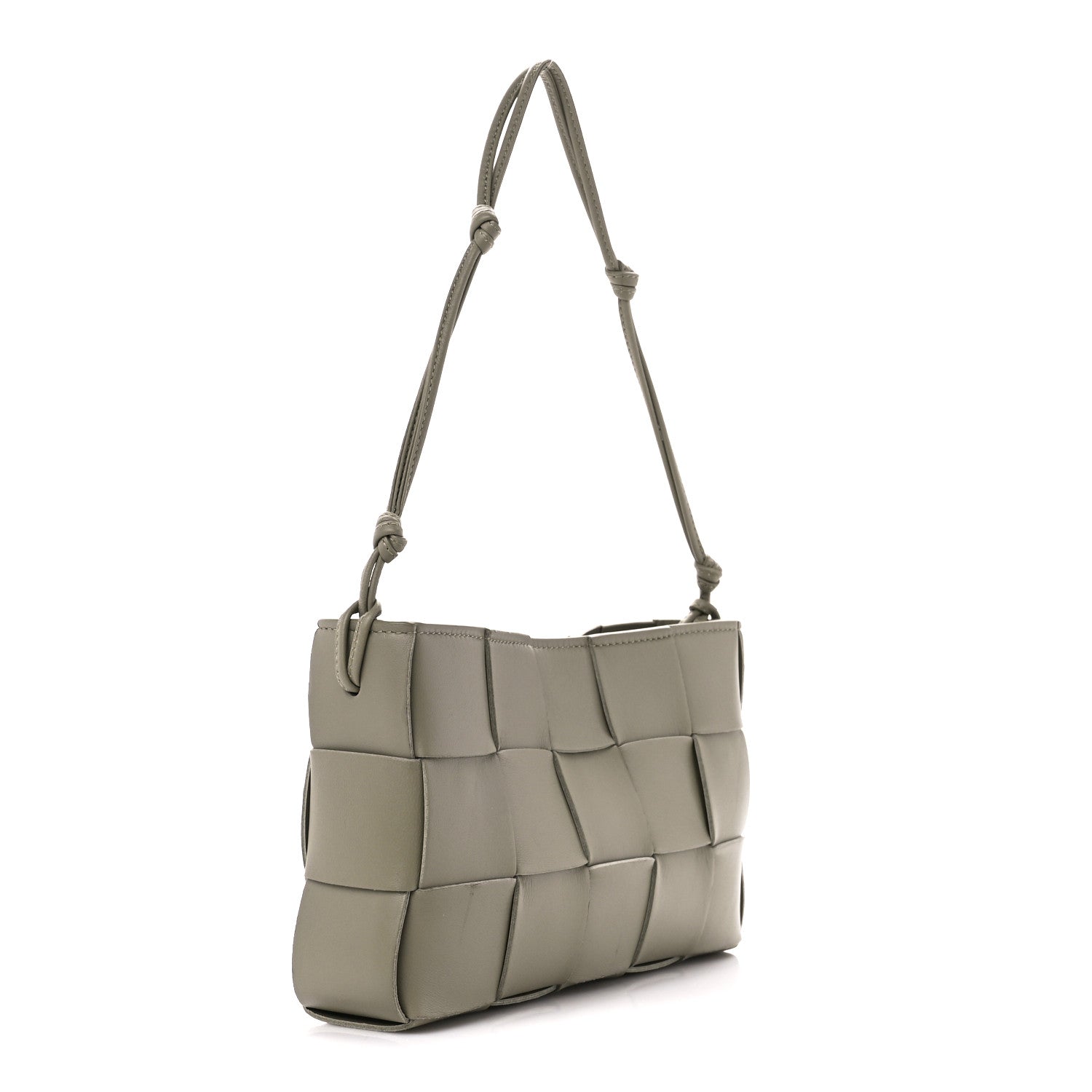 Bottega Veneta Calfskin Maxi Intrecciato Cassette Pouch On Strap Travertine 3 of 11