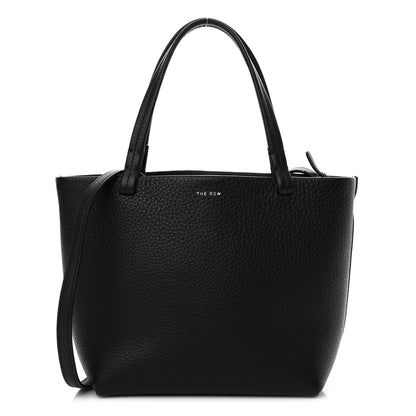 The Row Grained Calfskin Small Park Tote Black 1 of 11