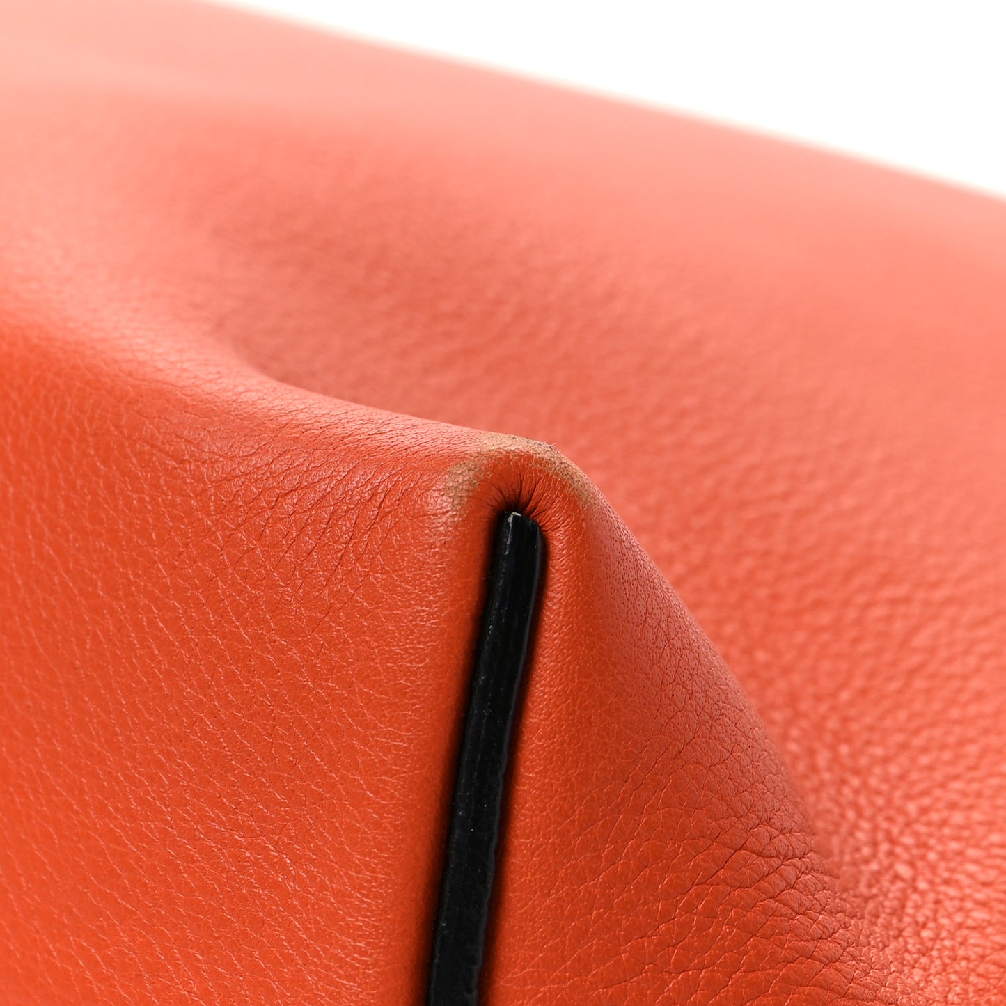 Calfskin Small Flamenco Knot Hobo Orange