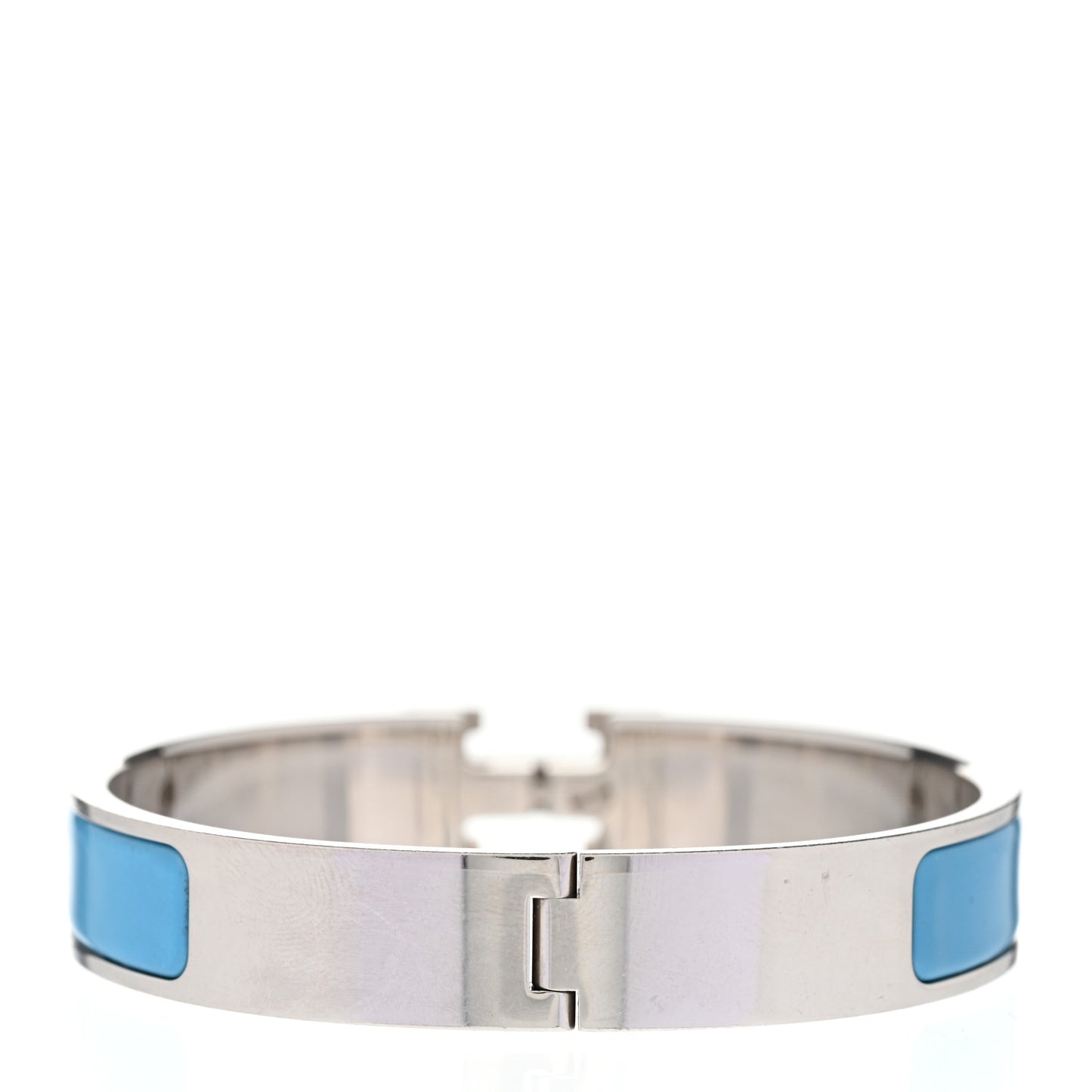 Enamel Narrow Clic Clac H Bracelet GM Blue Jean