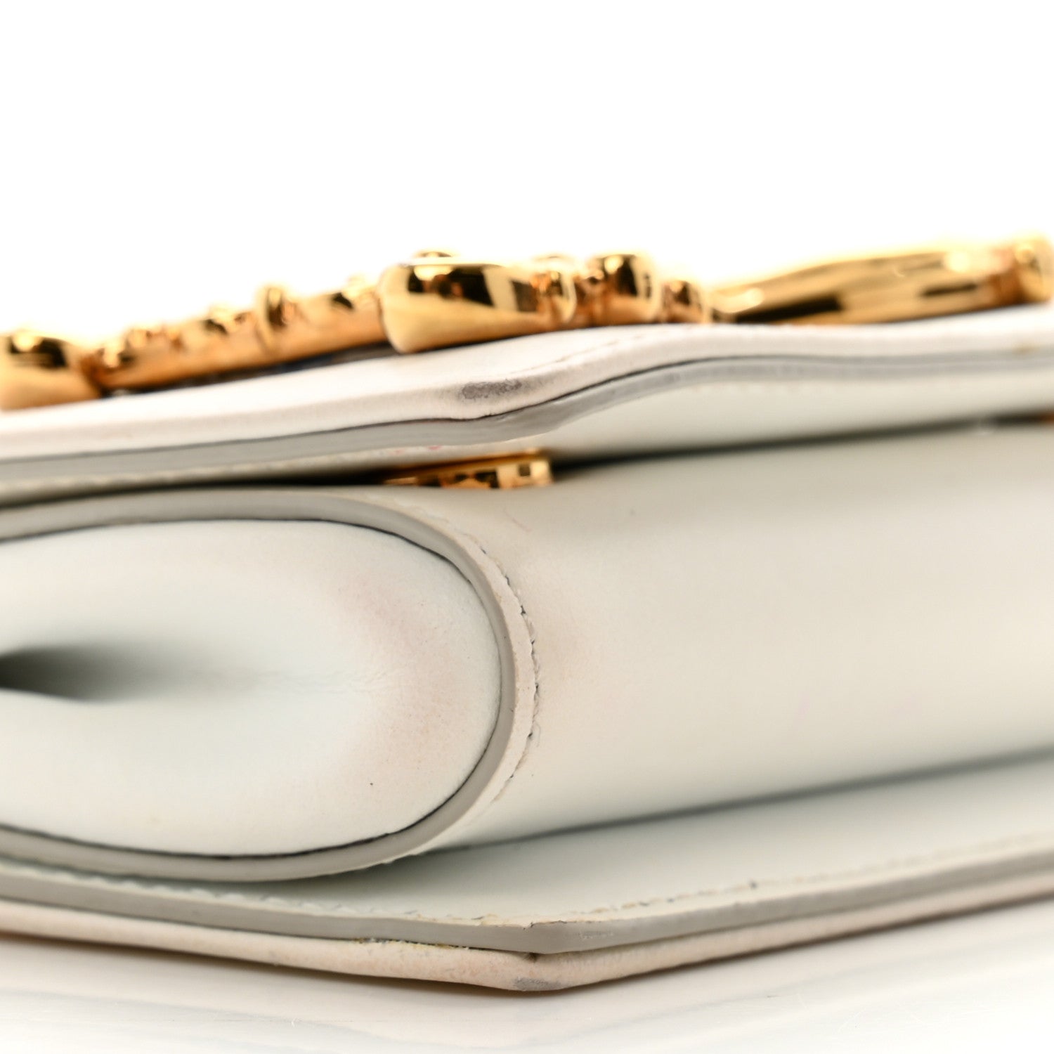 Dolce & Gabbana Calfskin Micro DG Girls Shoulder Bag White 8 of 13