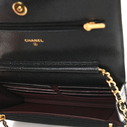 Chanel Caviar Quilted Wallet On Chain WOC Black 5 of 9