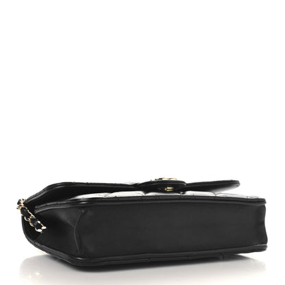 Chanel Lambskin Quilted Flap Phone Holder With Chain Black 4 of 12