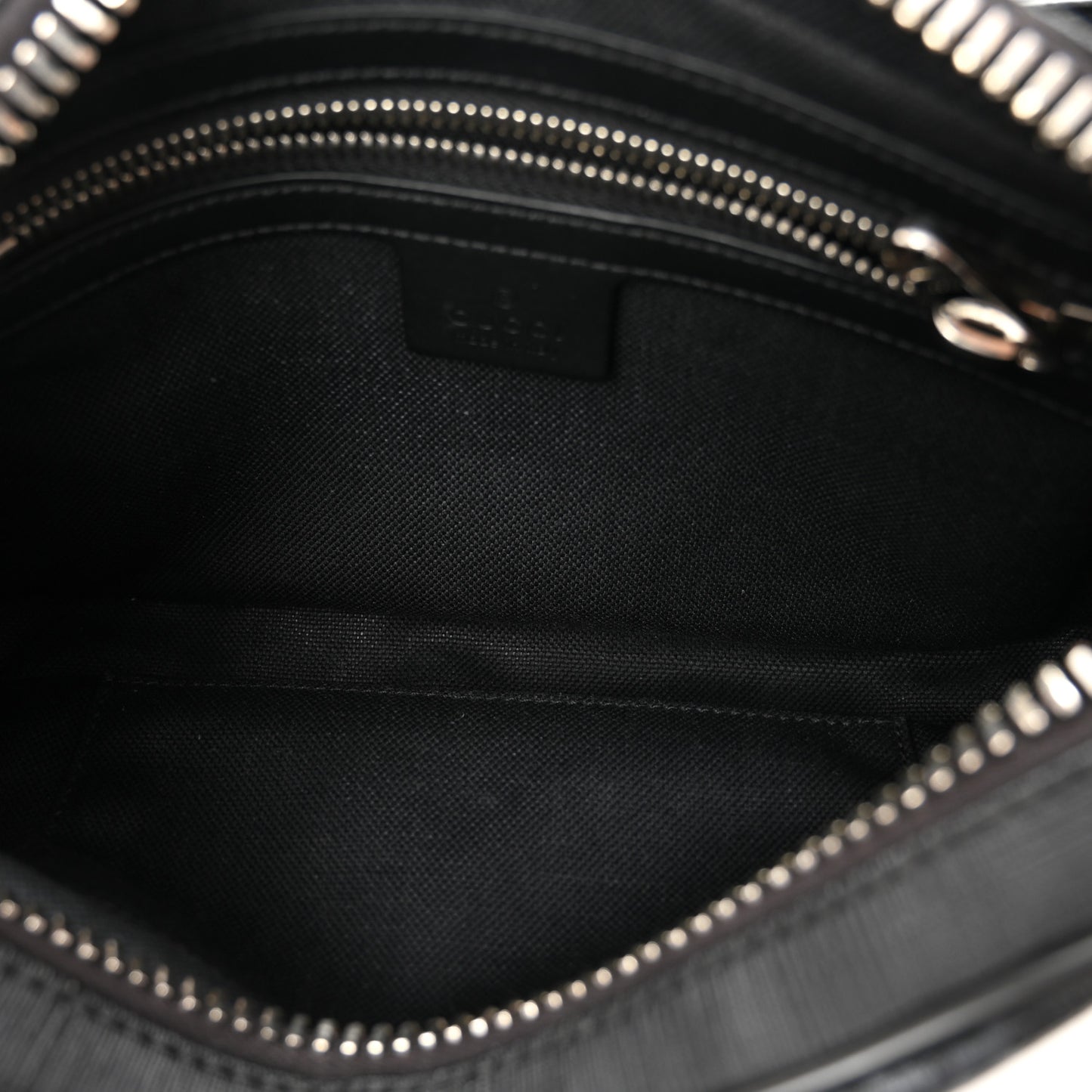 Soft GG Supreme Monogram Web Belt Bag Black Grey