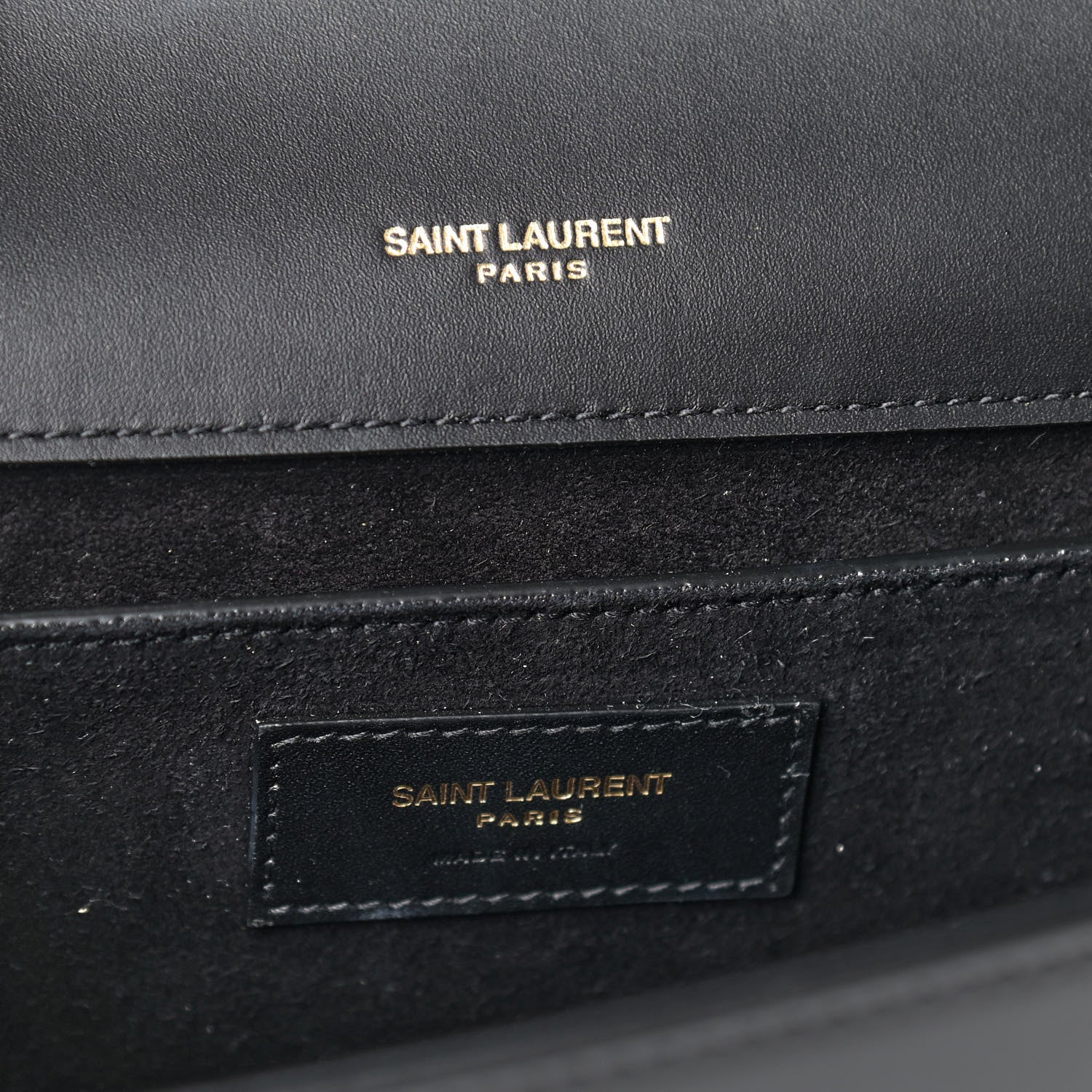 Saint Laurent Smooth Calfskin Medium Classic Monogram Kate Tassel Satchel Black 6 of 8