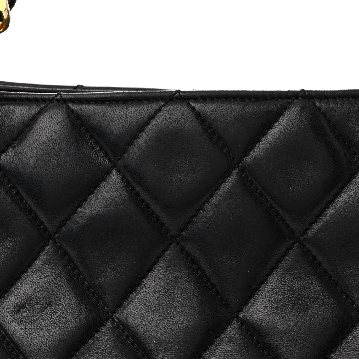 Chanel Lambskin Quilted Medium New Bubble North South Tote Black 9 of 12