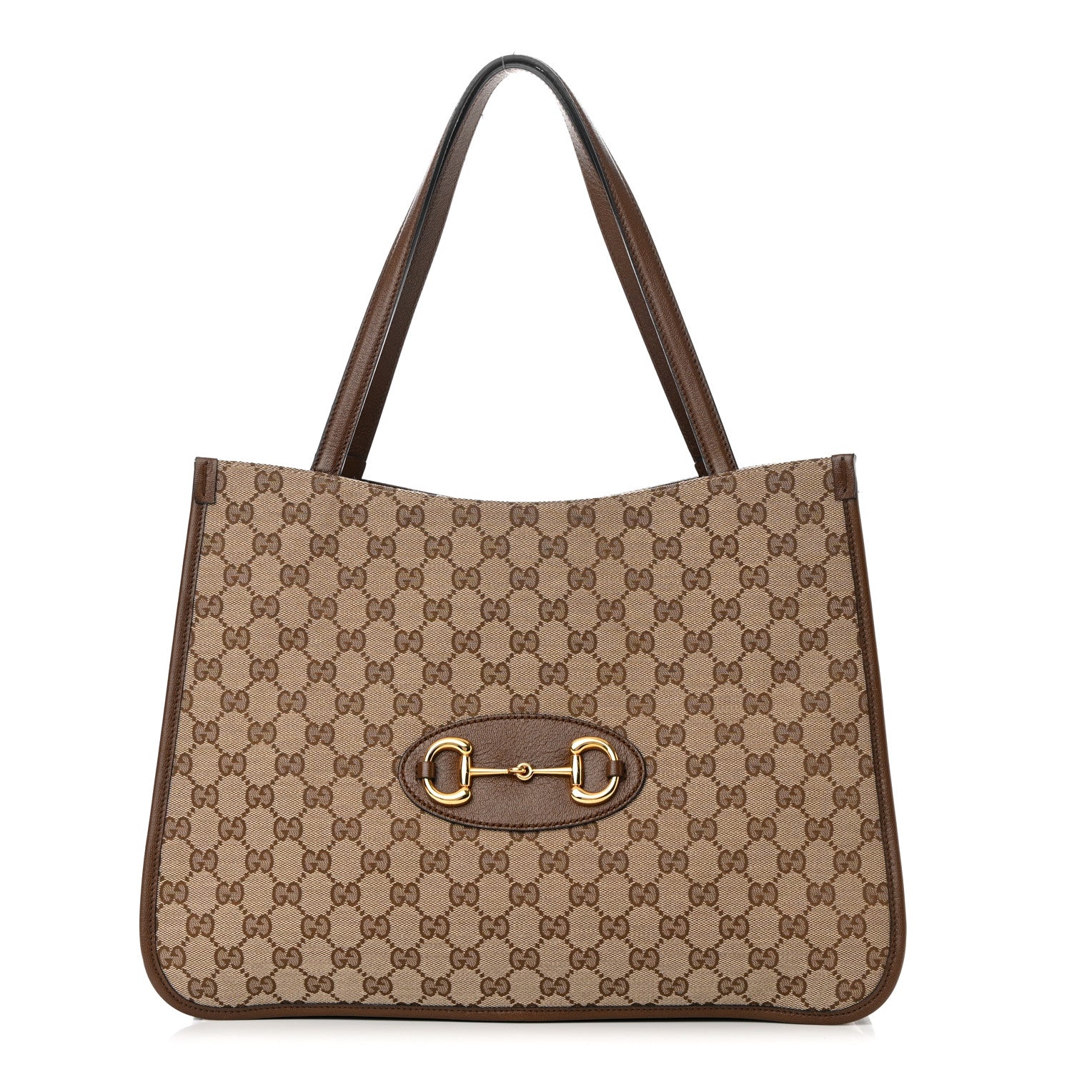 Gucci Monogram Horsebit 1955 Tote Bag Beige Brown Sugar 1 of 16