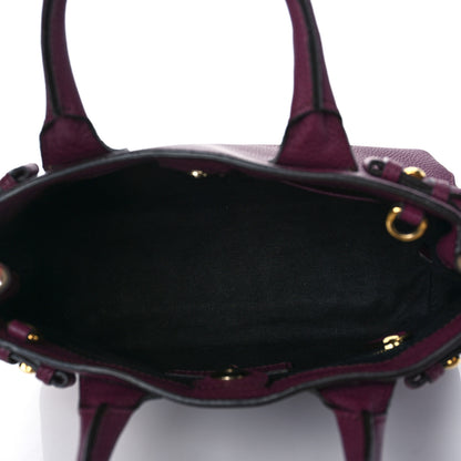Burberry Grainy Calfskin House Check Small Banner Tote Mahogany Red 9 of 22