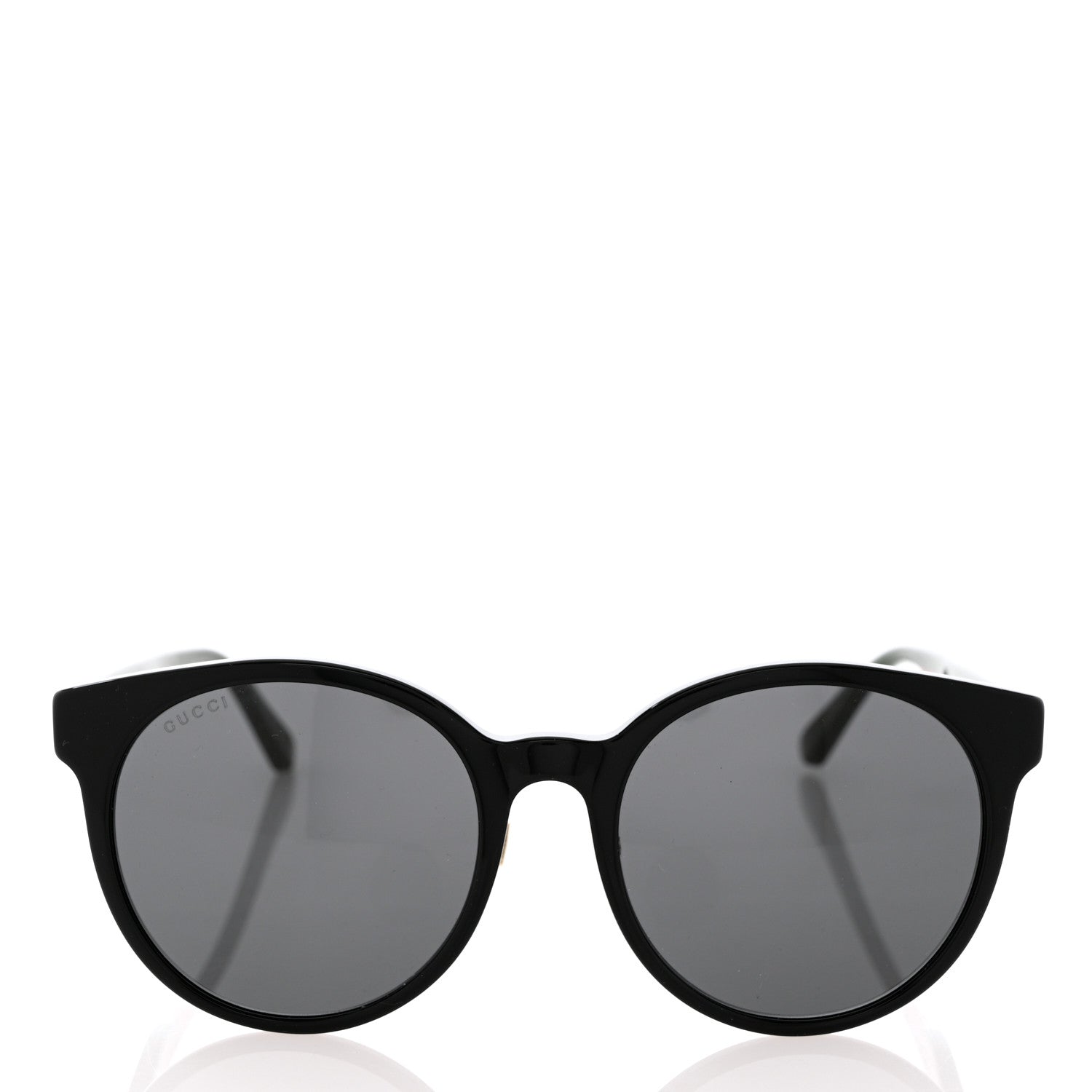 Gucci Acetate GG Web Round Eye Sunglasses GG0854SK Black 2 of 7