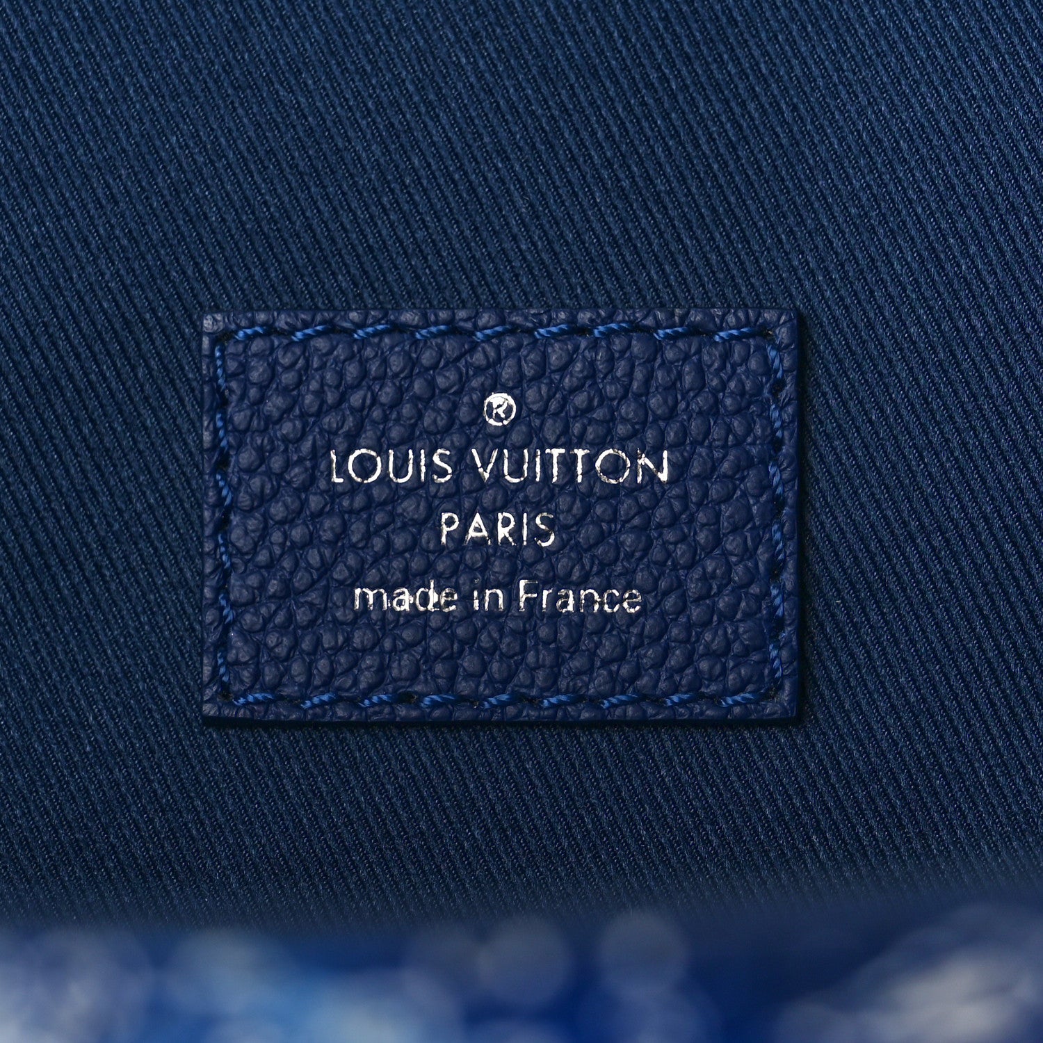 Louis Vuitton Cowhide Monogram Bandana Christopher MM Backpack Blue 6 of 8