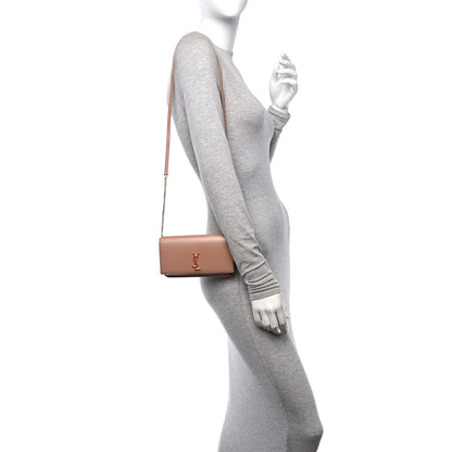 Saint Laurent Smooth Calfskin Monogram Phone Holder Crossbody Vintage Peach 2 of 12