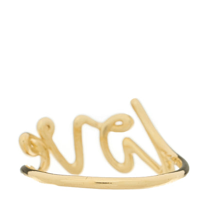 Tiffany 18K Yellow Gold Paloma's Graffiti Love Ring 55 7.25 3 of 5