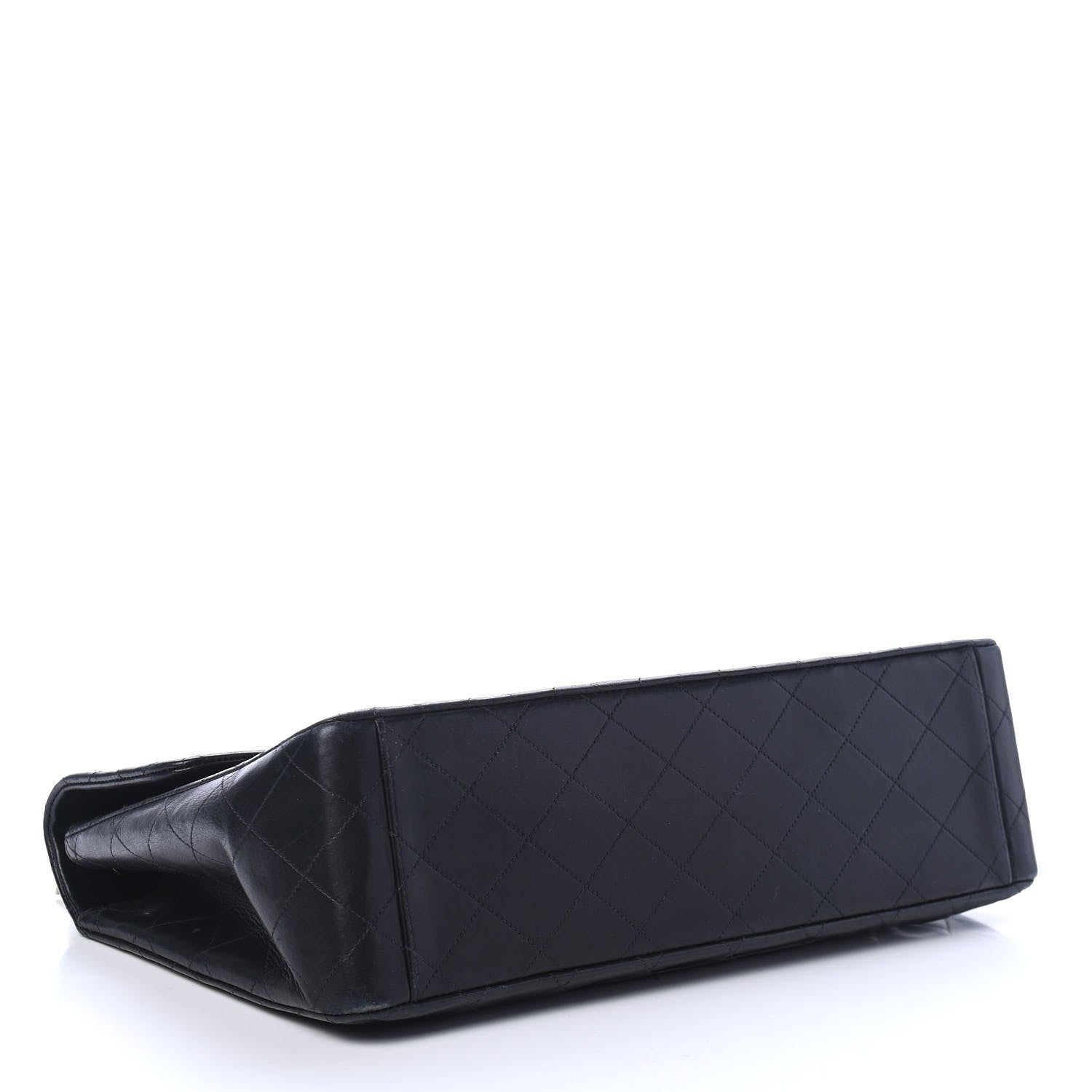 Chanel Lambskin Quilted XL Jumbo Single Flap Black 3 of 5