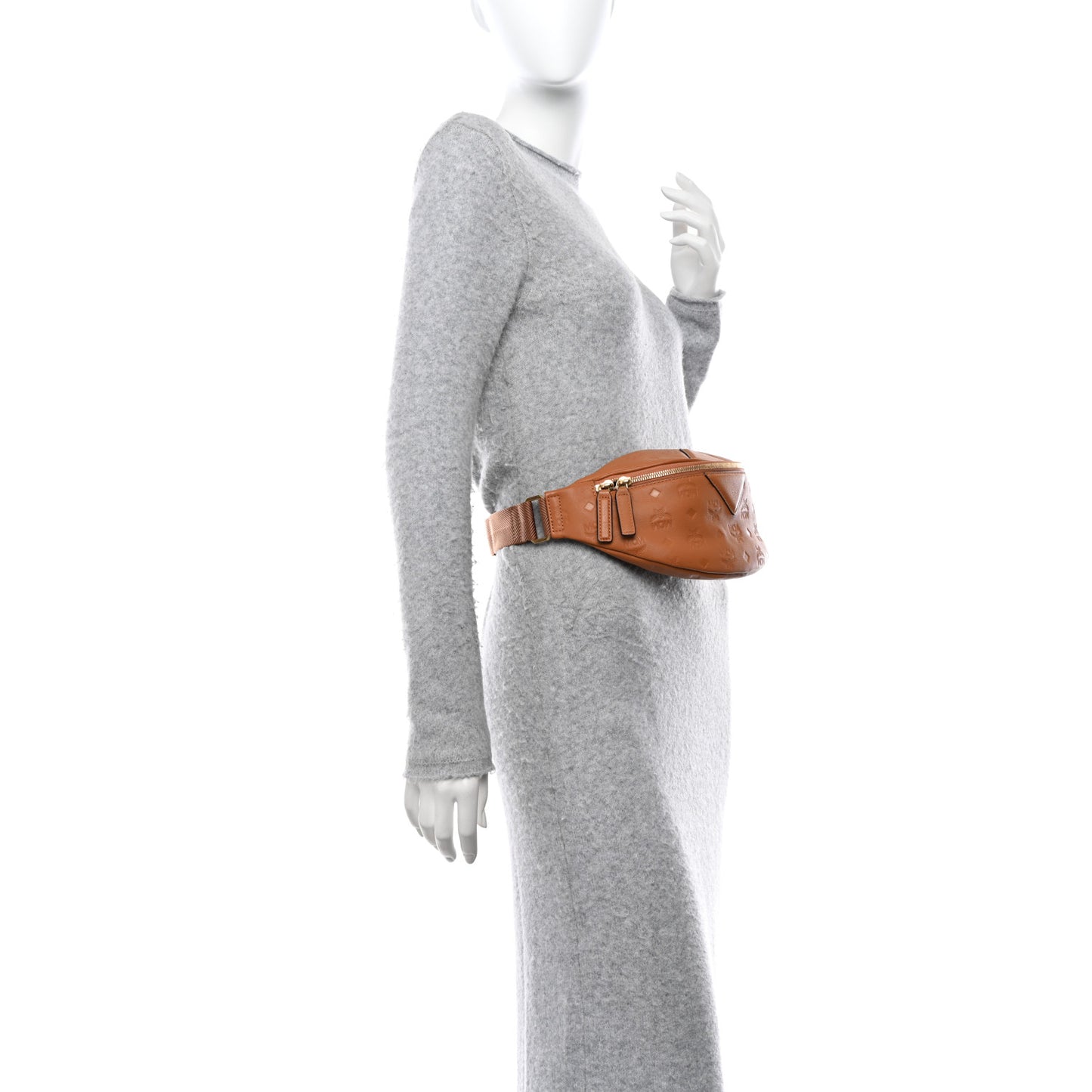 Calfskin Ottomar Monogram Fursten Belt Bag Cognac
