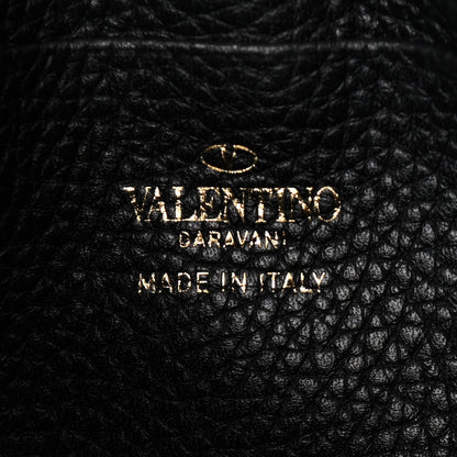 Valentino Garavani Grainy Calfskin Rockstud Crossbody Pouch Black 6 of 10