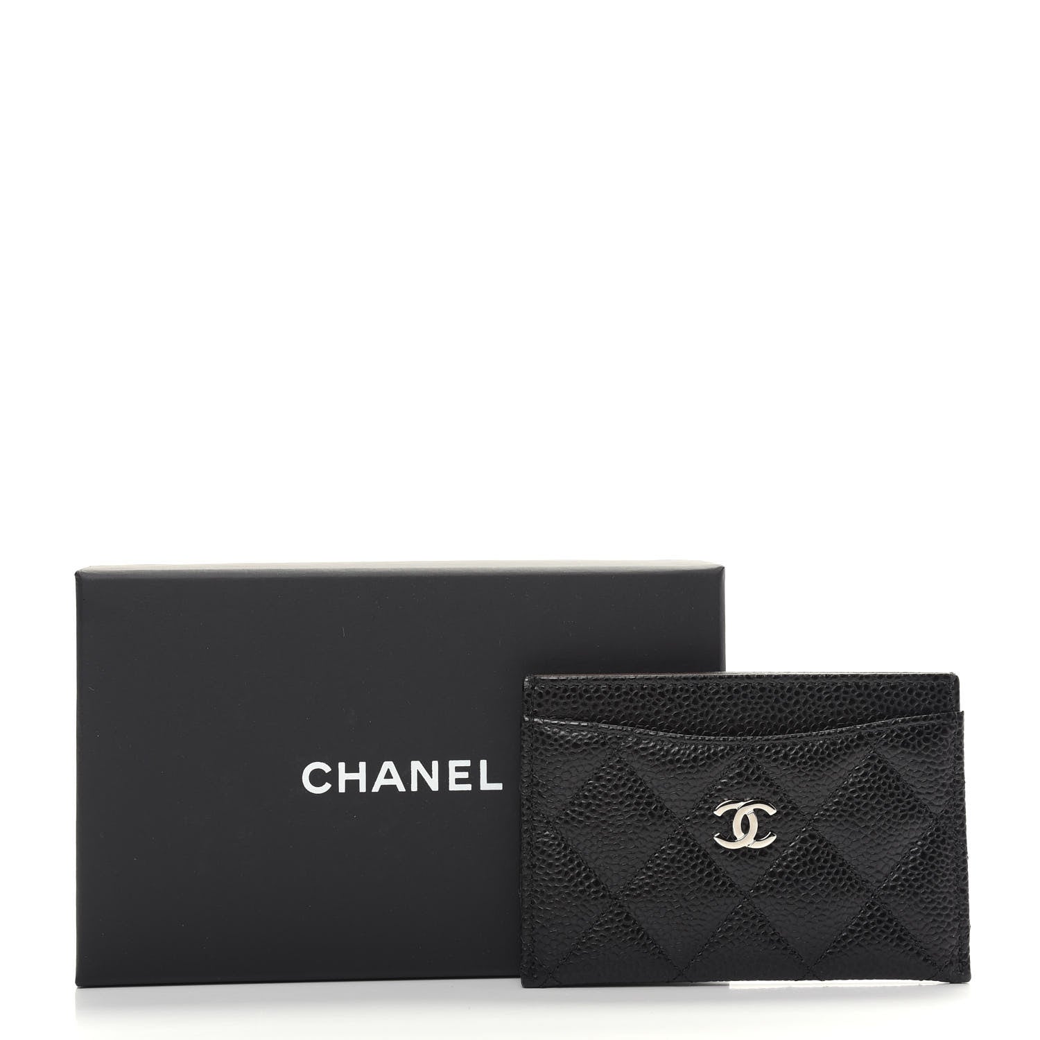 Chanel Caviar Quilted Card Holder Black 8 of 8