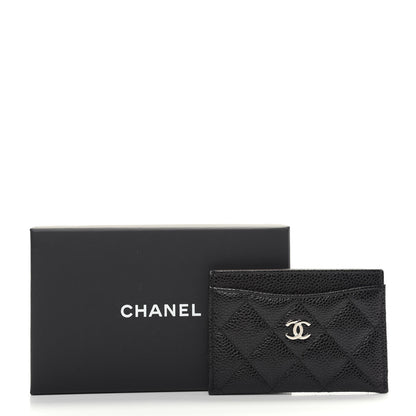 Chanel Caviar Quilted Card Holder Black 8 of 8