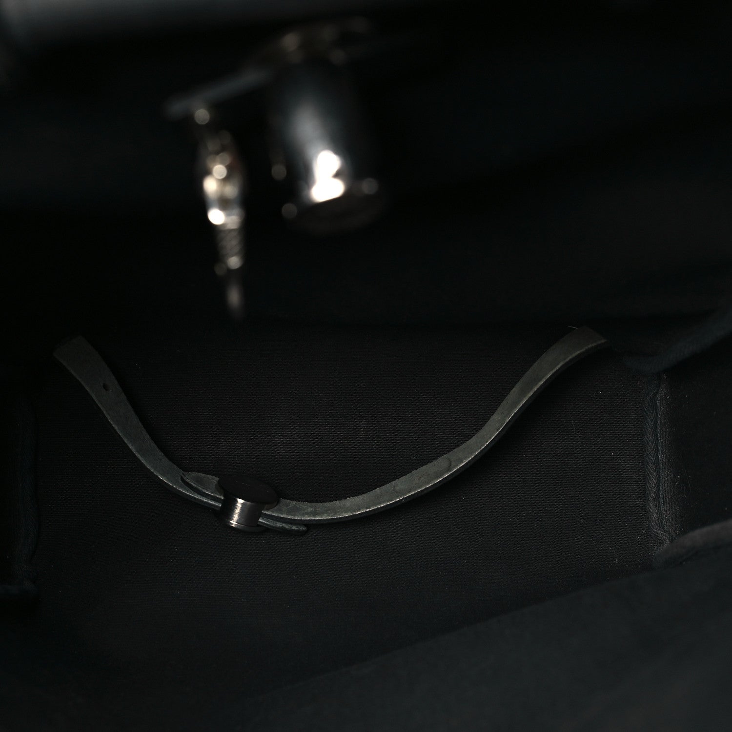 Hermes Toile Vache Calfskin Herbag 30 PM Backpack Black 6 of 10