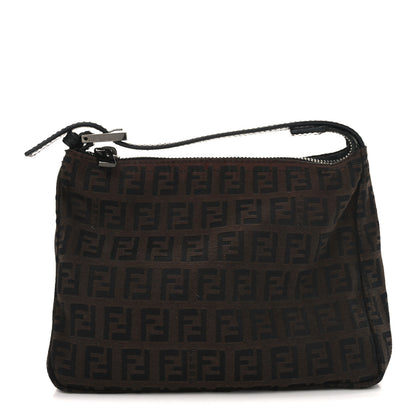 Fendi Zucchino Vitello Mini Pochette Moro Black 1 of 7