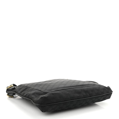 Gucci Monogram Flat Messenger Bag Black 3 of 9