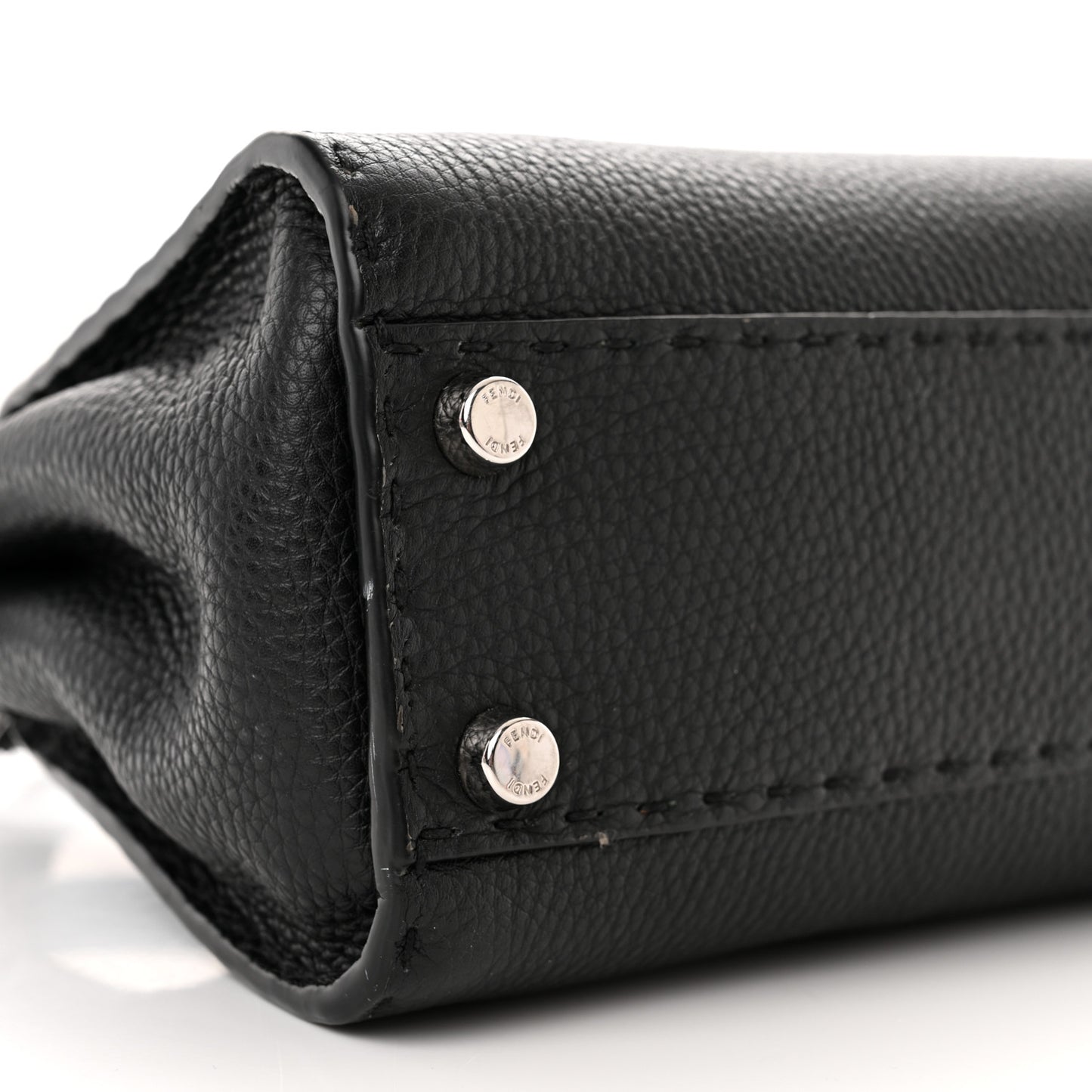 Cuoio Romano Selleria Bi-Color Mini Peekaboo Iconic Satchel Black Mou