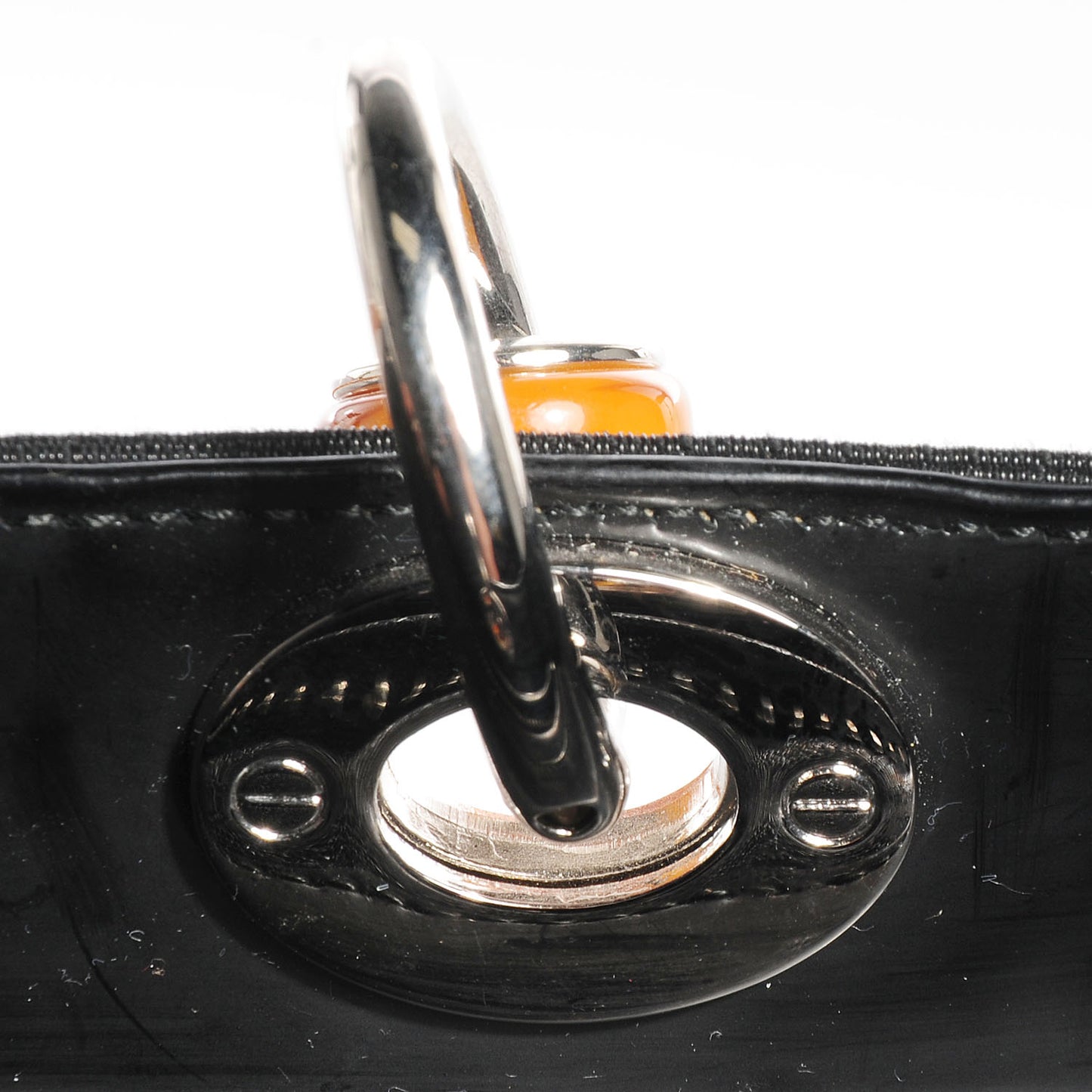Canvas Large Lady Dior Dark Brown