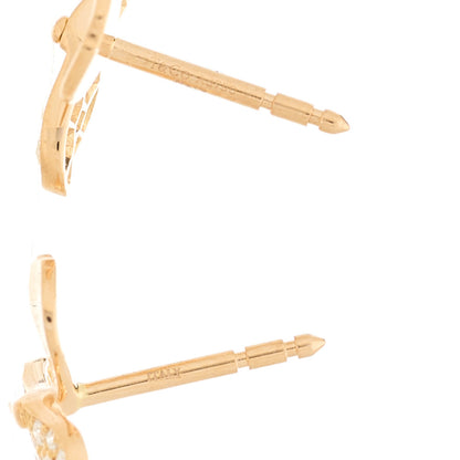 Tiffany 18K Rose Gold Diamond Paper Flowers Earrings 3 of 5