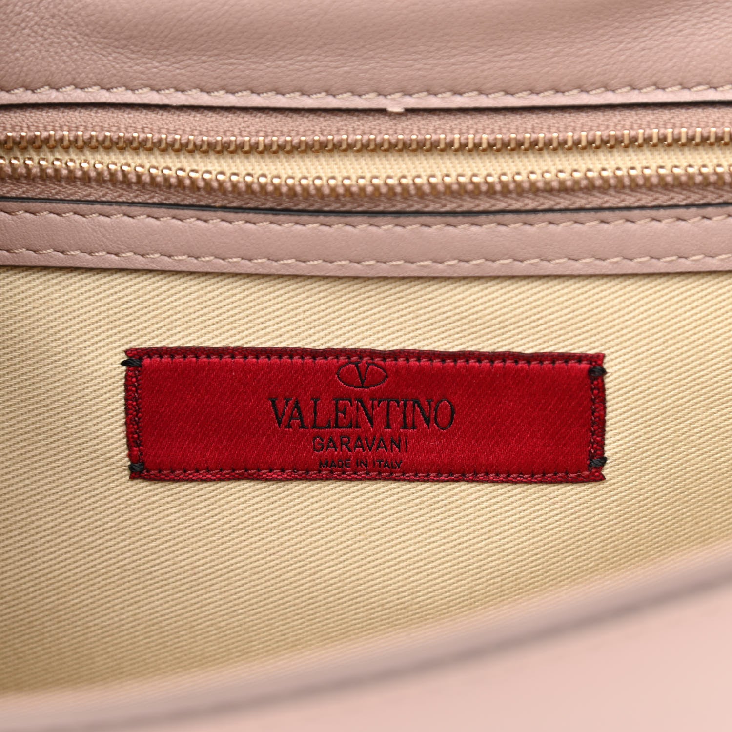 Valentino Garavani Vitello Medium Glam Lock Rockstud Flap Poudre 6 of 10