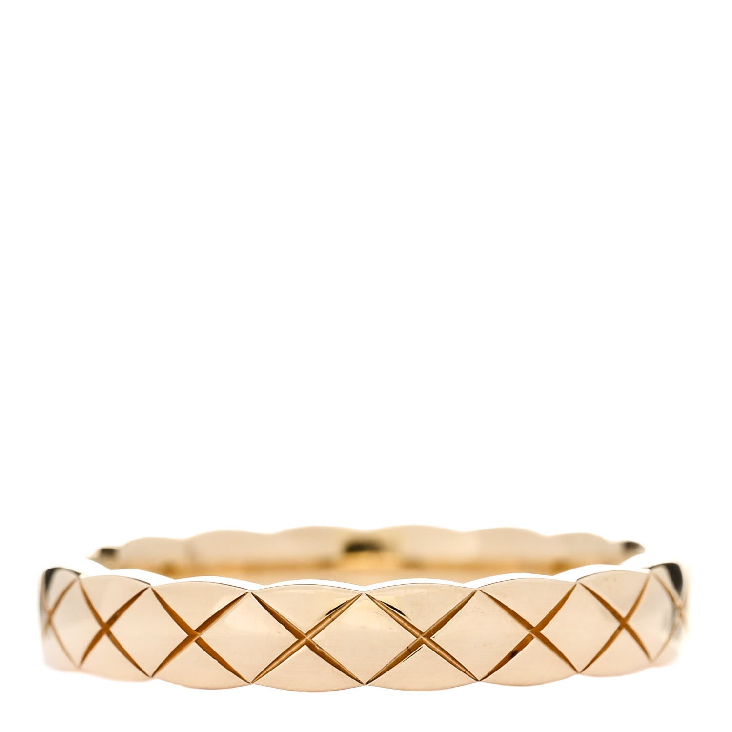 Chanel 18K Yellow Gold Mini Coco Crush Ring 52 6 3 of 5