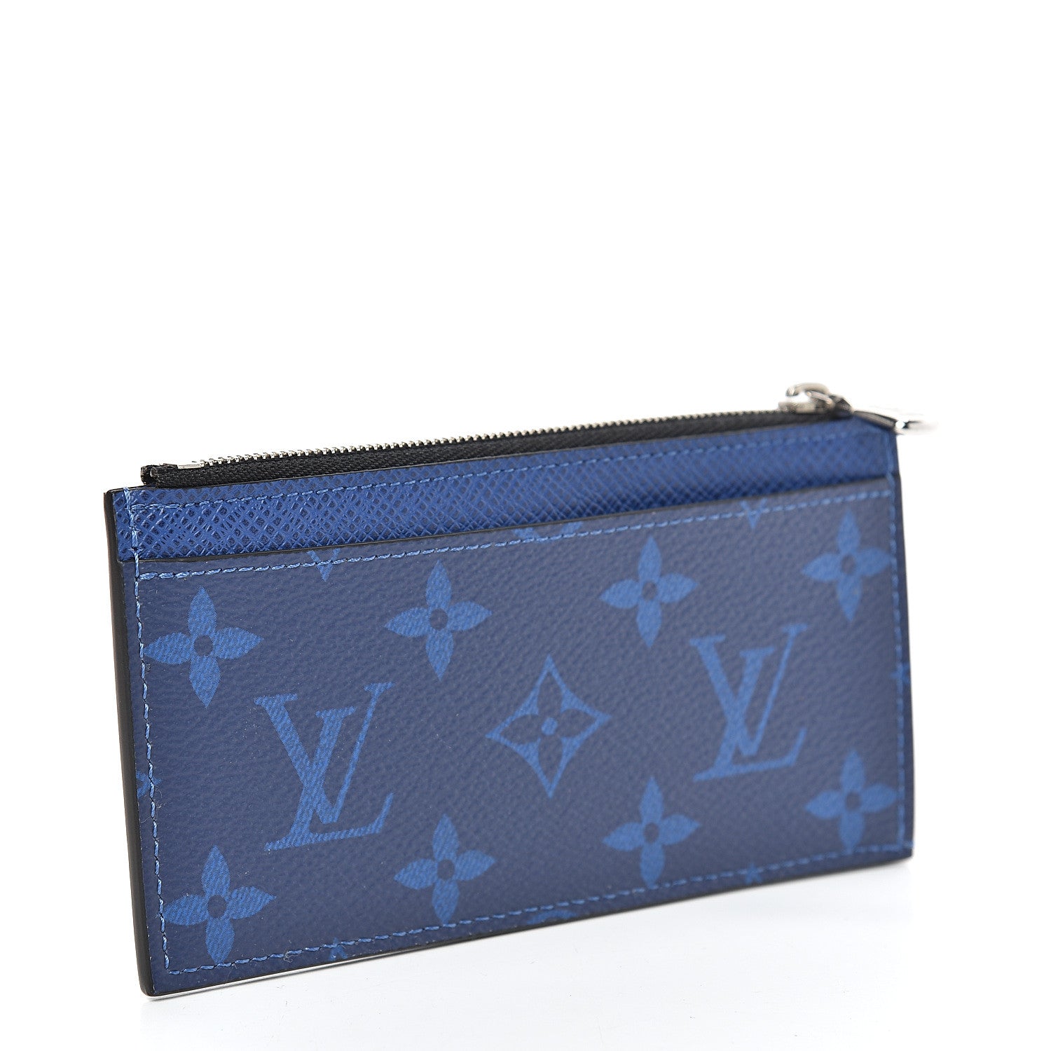Louis Vuitton Monogram Taiga Coin Card Holder Cobalt 3 of 8