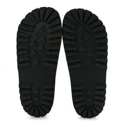 Gucci Rubber Web Mens Lug Sole Slide Sandals 11 Black Green Red 6 of 9