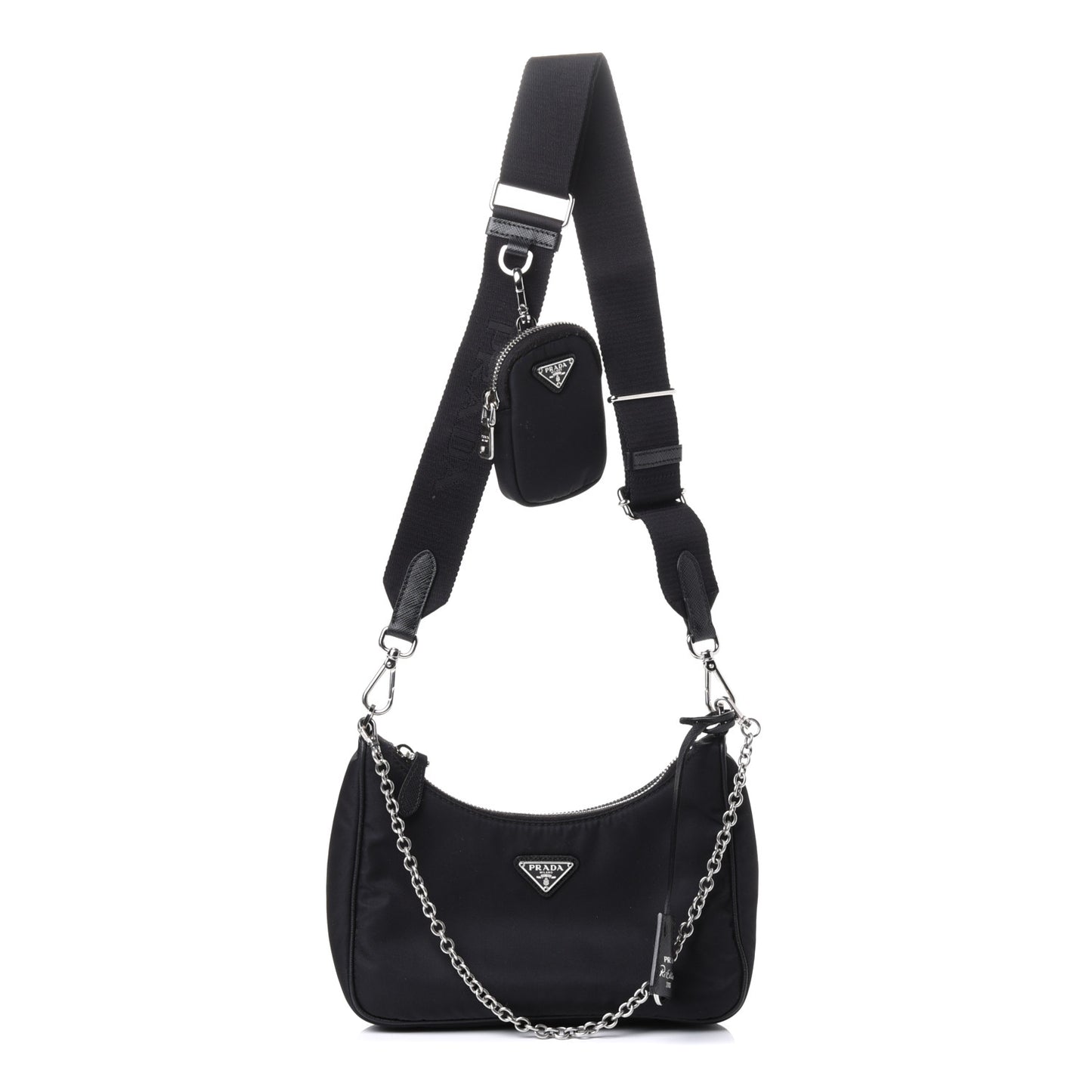 Nylon Re-Edition 2005 Shoulder Bag Black