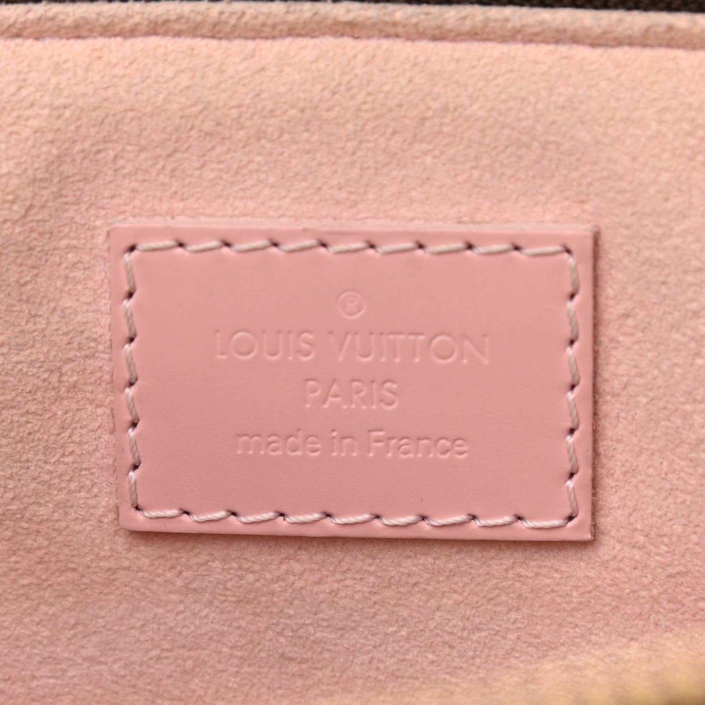 Damier Ebene Caissa Tote PM Rose Ballerine