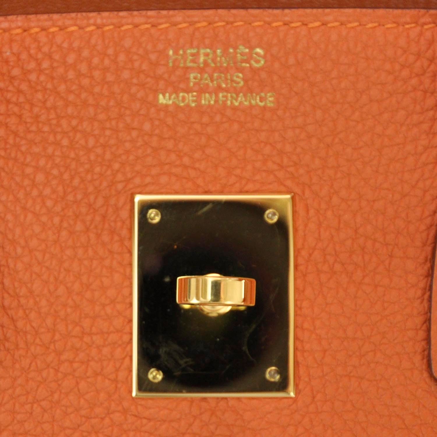 Hermes Togo Birkin 35 Orange 7 of 9