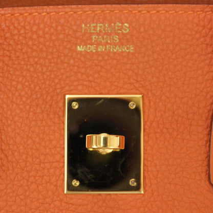 Hermes Togo Birkin 35 Orange 7 of 9