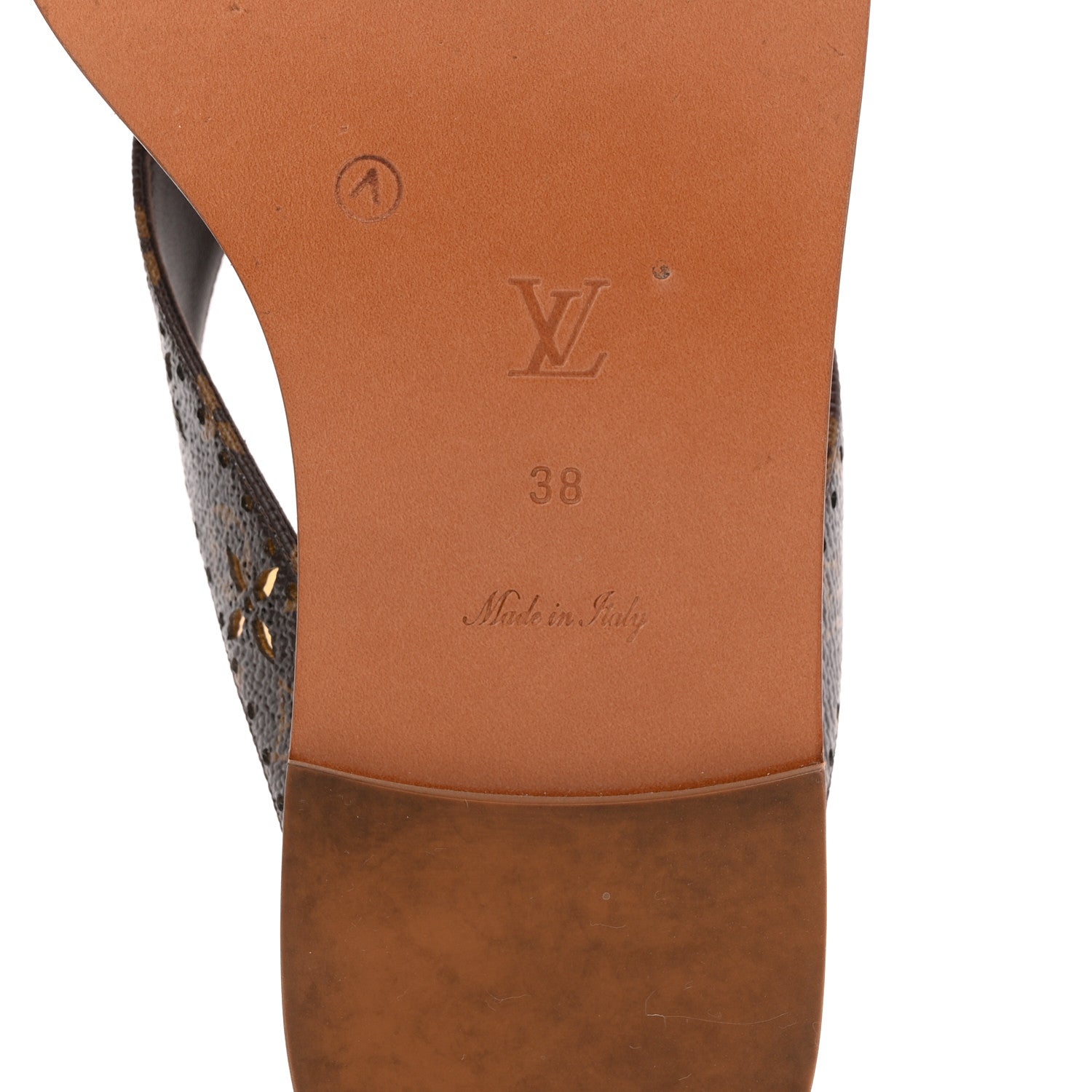 Louis Vuitton Monogram Sunny Flat Thong Sandals 38 Brown 7 of 12