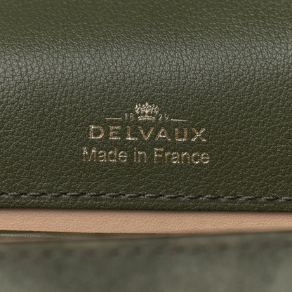 Delvaux Patent Calfskin Suede Mini Madame Crossbody Kaki 6 of 8