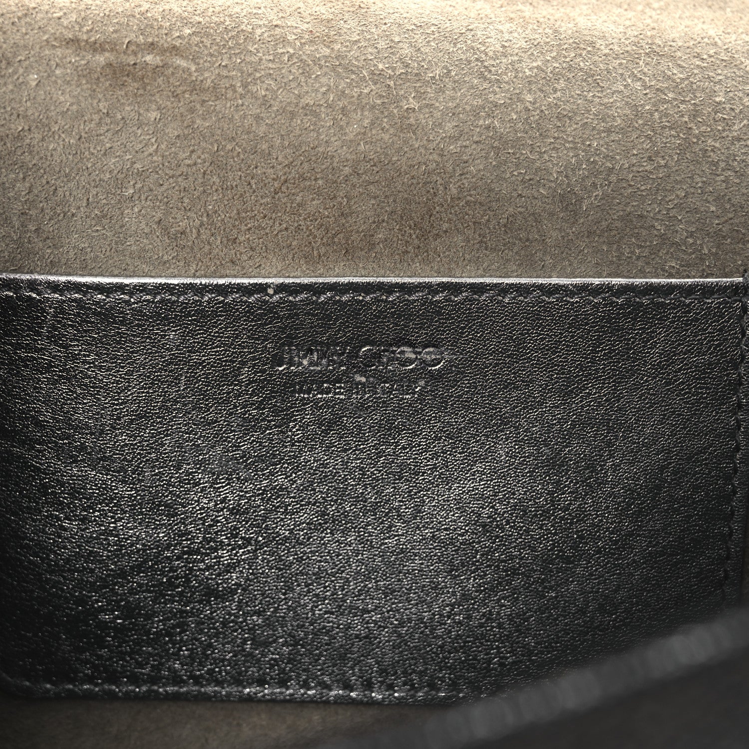 Jimmy Choo Glitter Fabric Erica Chain Clutch Anthracite 1740559