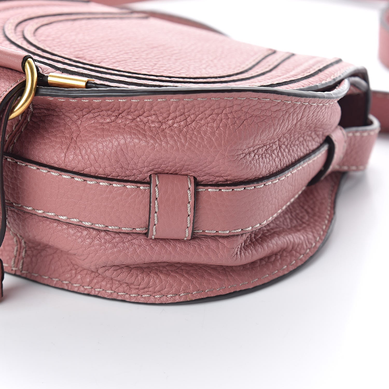 Chloe Calfskin Mini Marcie Round Crossbody Bag Rusty Pink 8 of 8