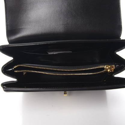 Celine Patent Calfskin Small 16 Top Handle Bag Black 4 of 9