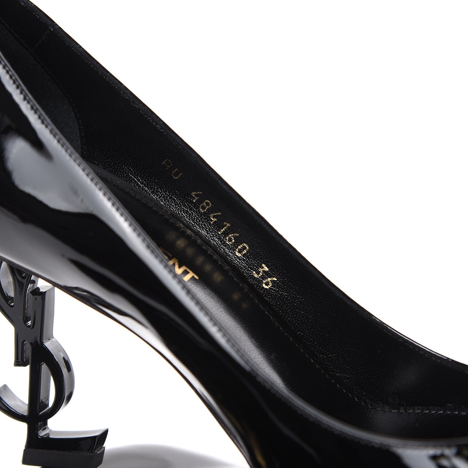 Saint Laurent Patent Opyum 85 Pumps 36 Black 7 of 9